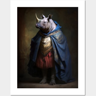 Royal Portrait of a Rhinoceros Posters and Art